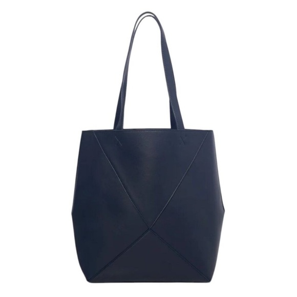✨ Walter Baker x CURATEUR Kate Tote Bag Navy Blue NWT ✨ - Picture 2 of 6